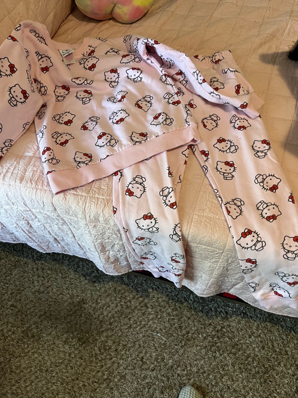 Hello Kitty Light Pink Kids  Set - Cute Print